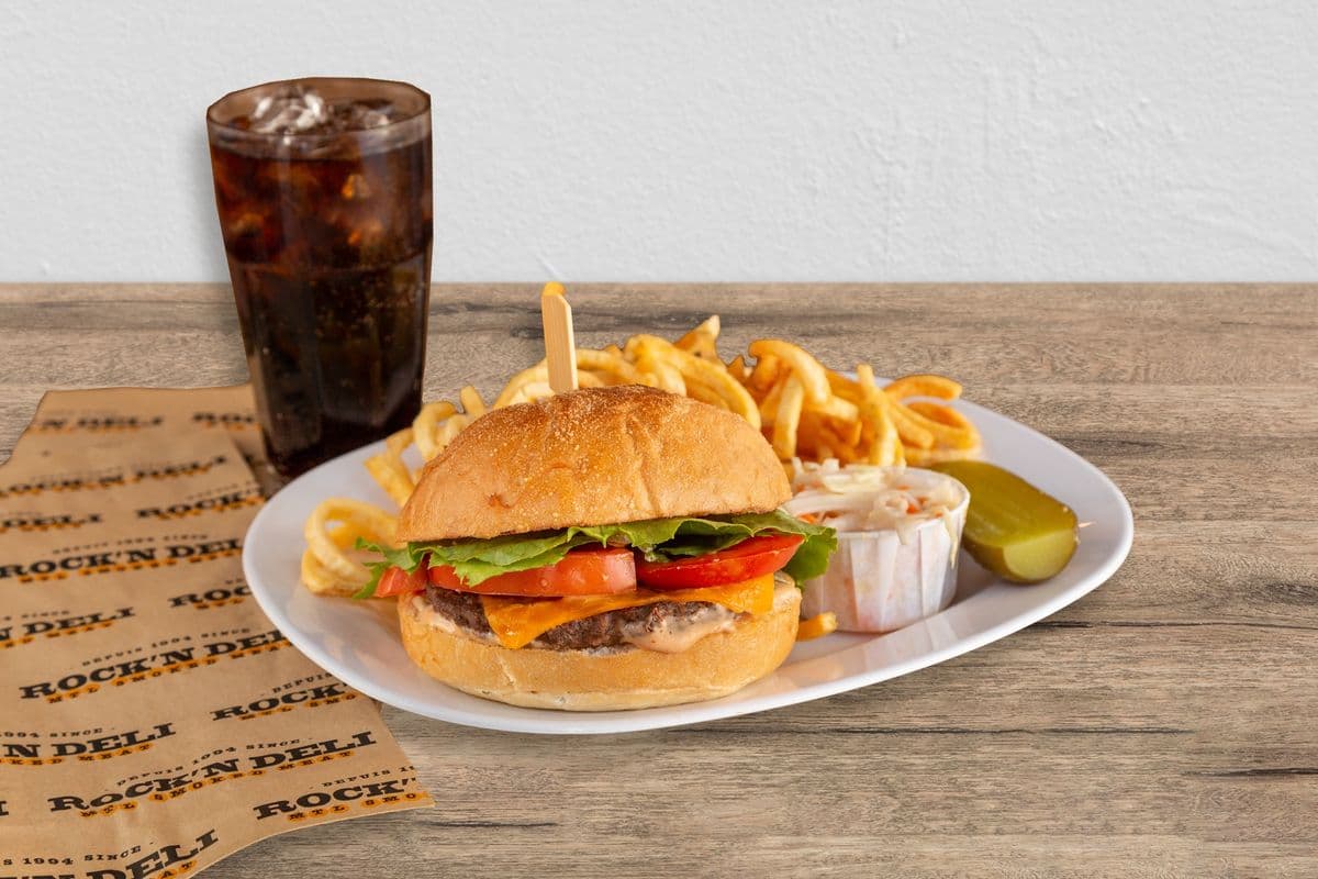 Classic Rock N Deli Burger Trio