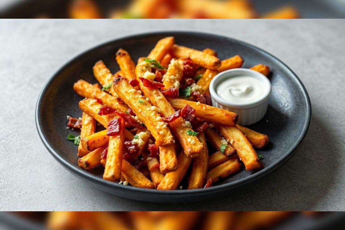 Garlic Parmesan Bacon Fries