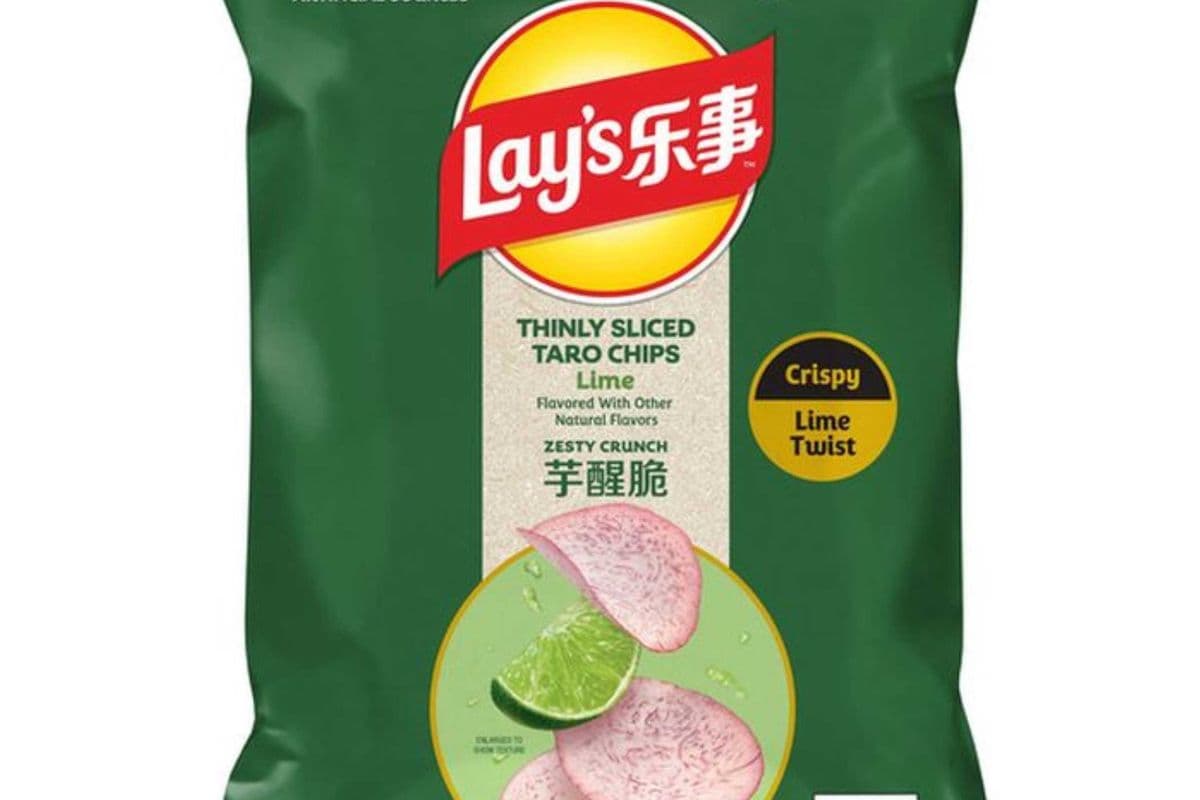 Chips de taro aromatisées Lays citron vert