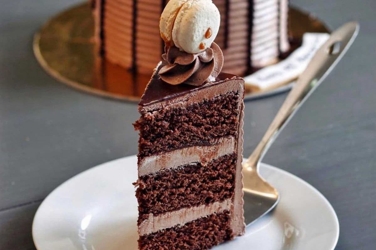 Triple Chocolate Cake By The Slice