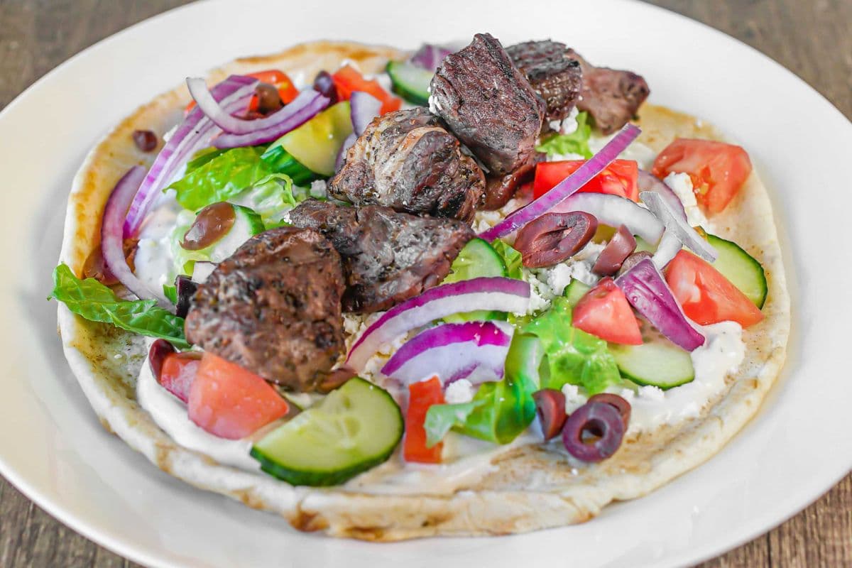 Lamb Souvlaki Pita