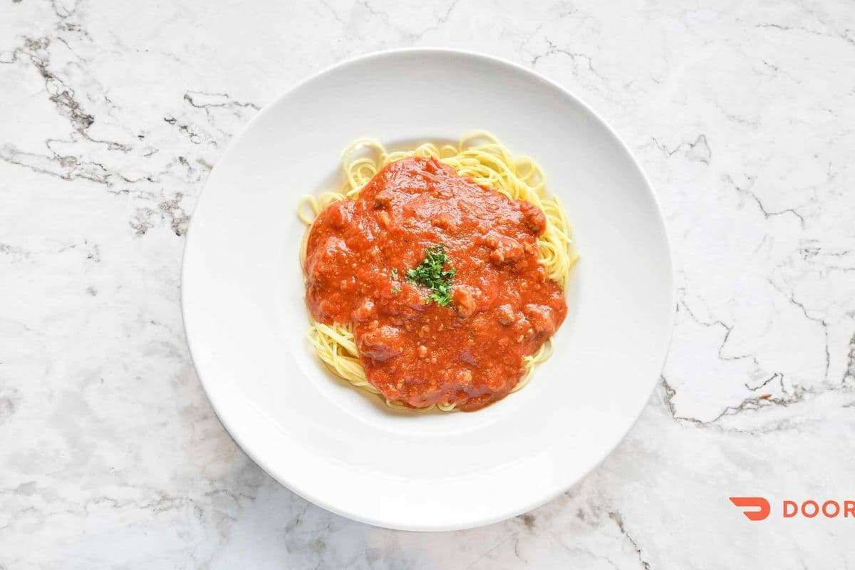 Spaghetti sauce viande chaud (pour 2) / Spaghetti with Meat Sauce Hot (For 2)
