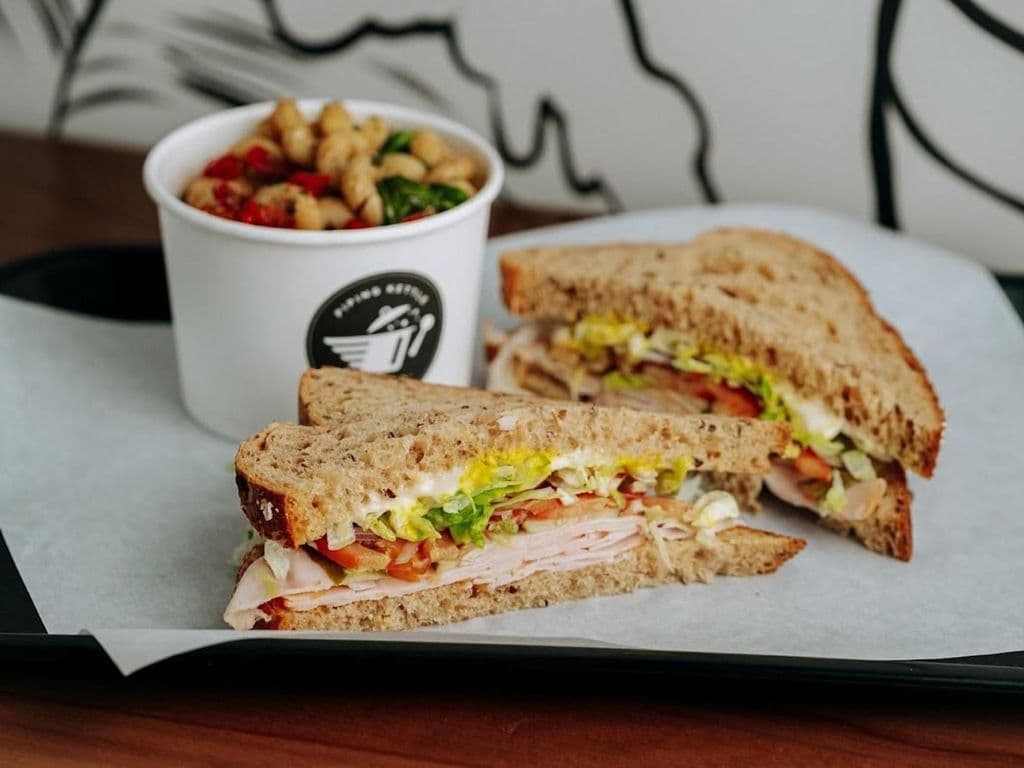 Large Sandwich & Salad