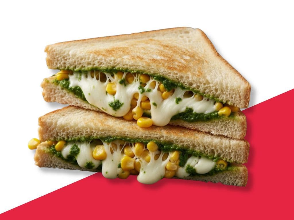 Cheese Corn Sandwich (4 Pcs)