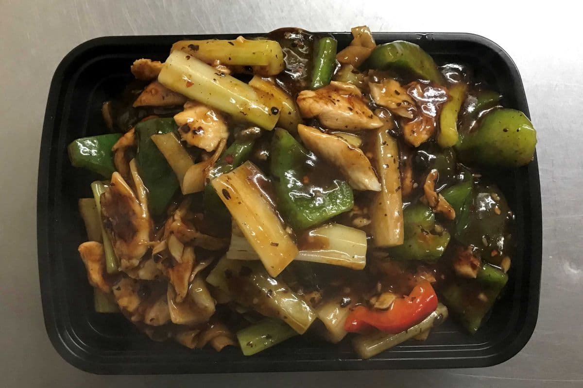Beef Black Bean Sauce with Rice Noodles