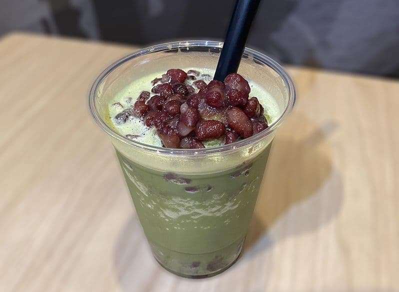 Green Tea Red Bean Smoothie