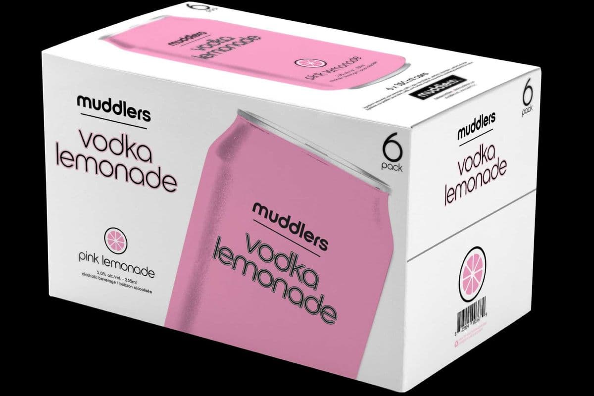 Muddlers Vodka Pink Lemonade (6 Pack) (6 x 355ml Cans)