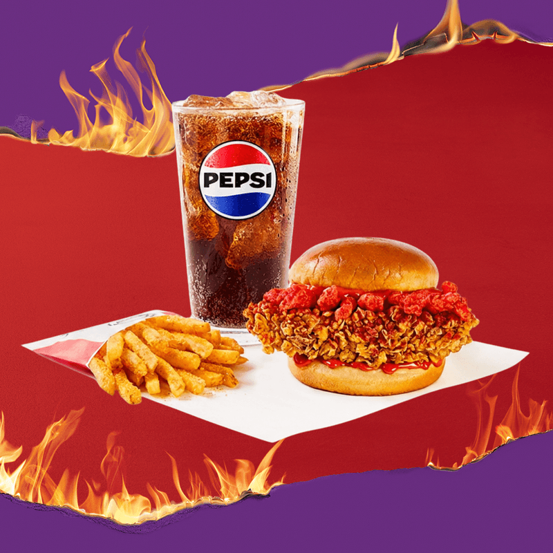 Flamin' Hot Chicken Sandwich Combo