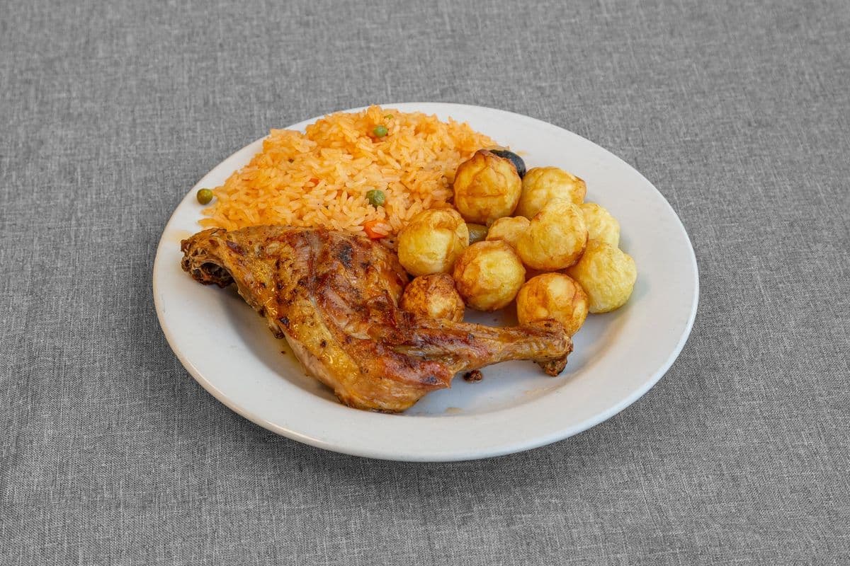 Grilled Chicken Quarter Leg Dinner