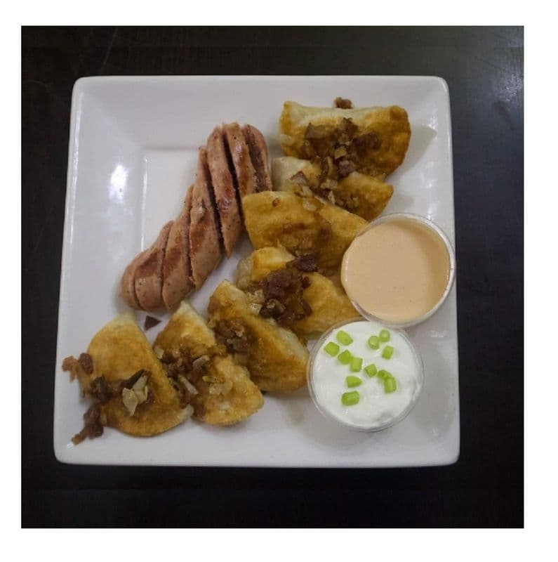 Perogies and Sausage