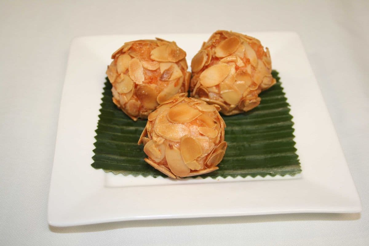 D44. Deep-Fried Almond Shrimp Balls