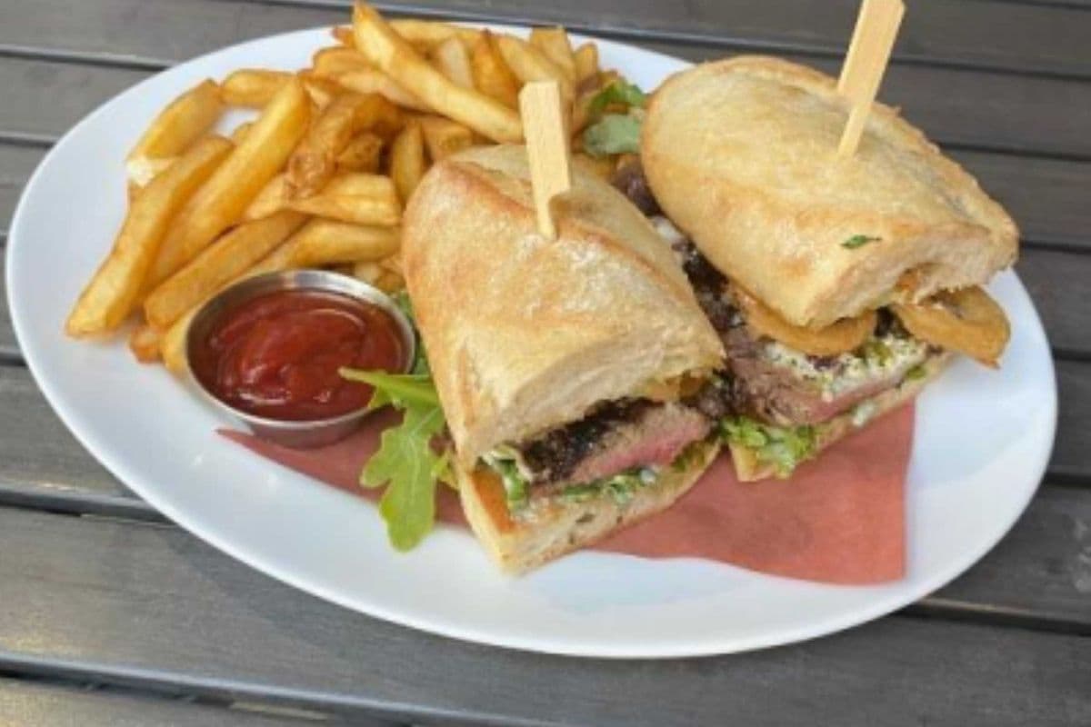 The "Works" Steak Sandwich