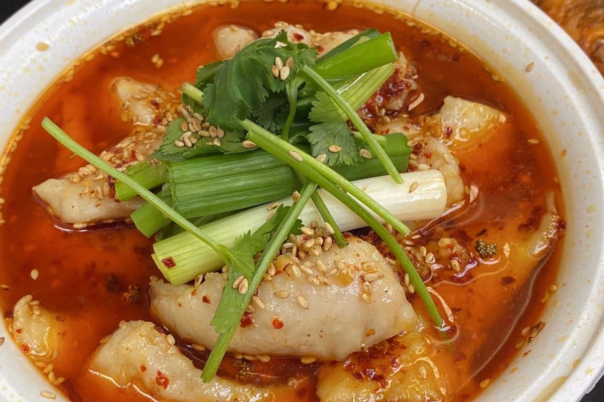 101. Sichuan Spicy Broth with Fish Fillet