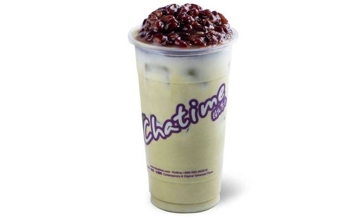 Matcha Red Bean Milk Tea