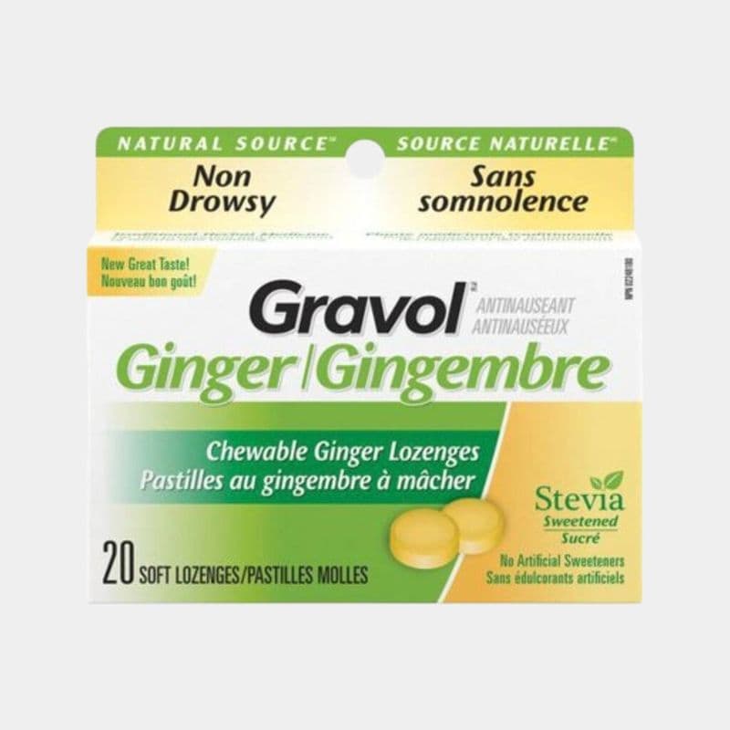 Gravol Natural Source Chewable Ginger Lozenges (20 Units)
