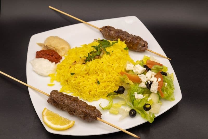 Beef Kebab Plate