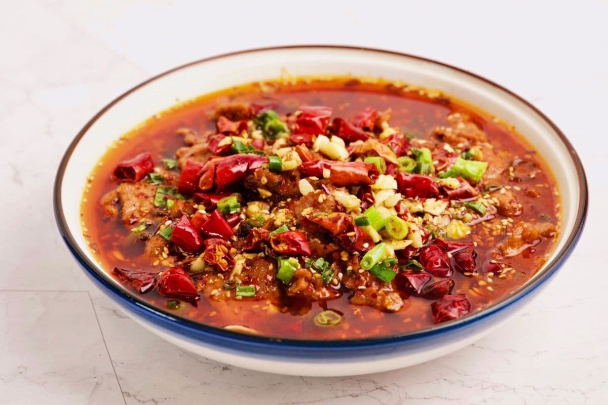 168. Sichuan Beef or Pork in Chilli Broth - 水煮牛肉/水煮肉片