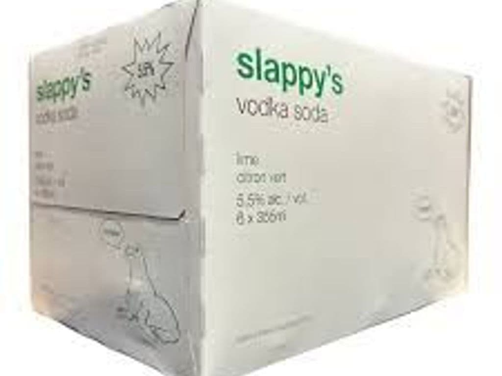 Slappy's Lime Vodka Soda Cans (355 ml x 6 ct)