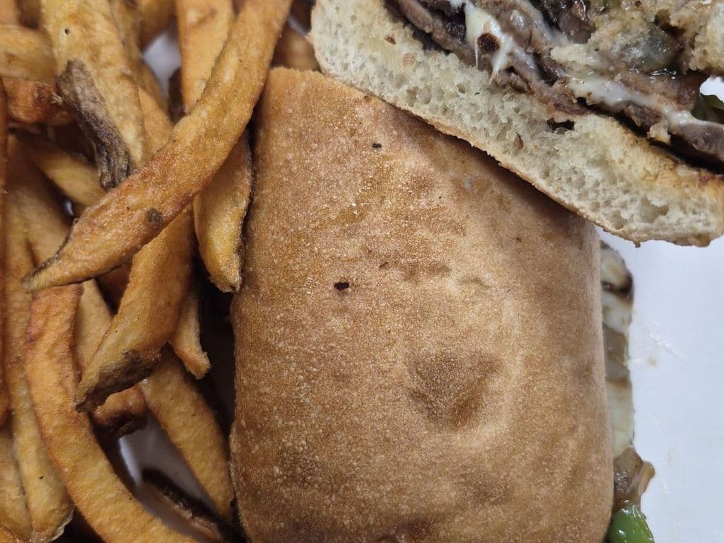Philly Cheese Steak With Fries