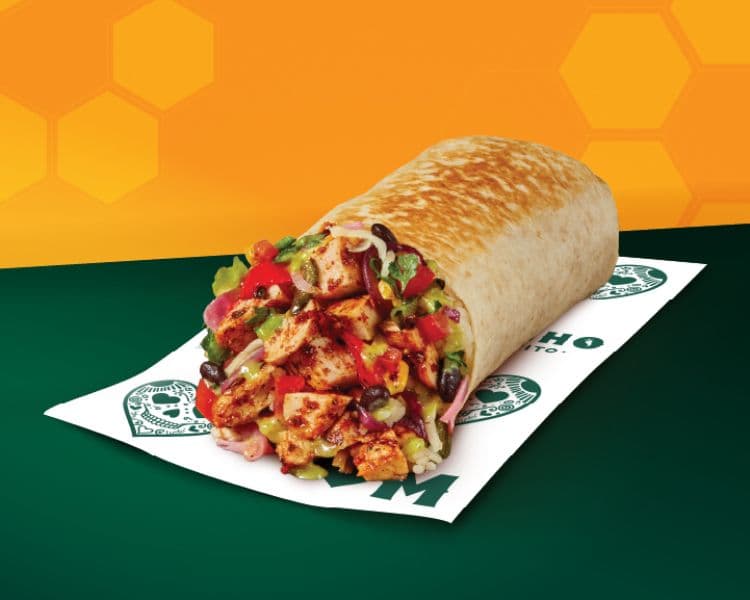 Honey Chili Pepper Chicken Burrito