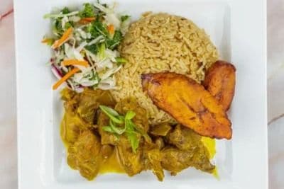Curried Goat Rice Box