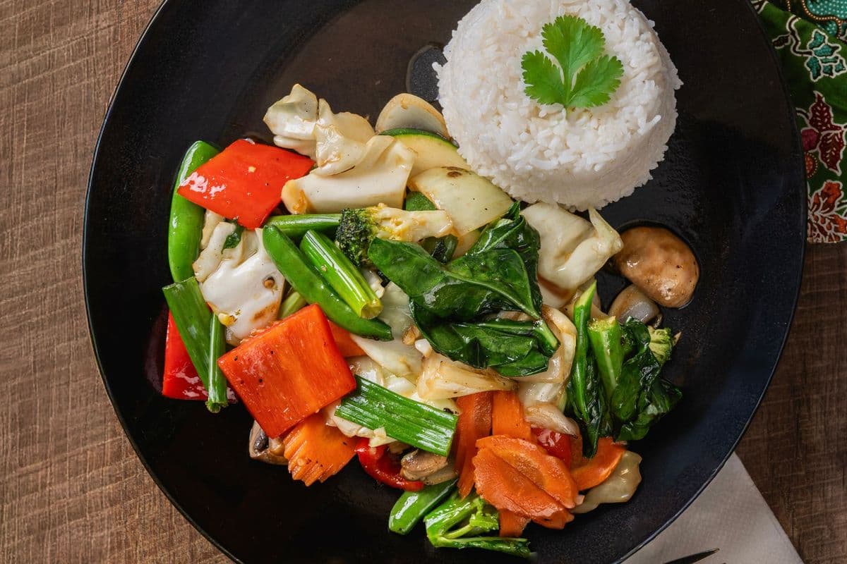 P5 Légumes Sautés | Pad Pak Ruam (Stir Fried Vegetables)