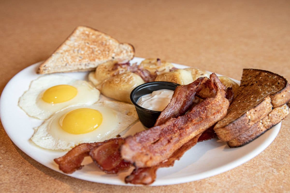 Two Eggs w/ Bacon