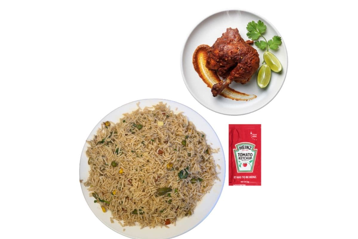 Veg Fried Rice + Shawaya