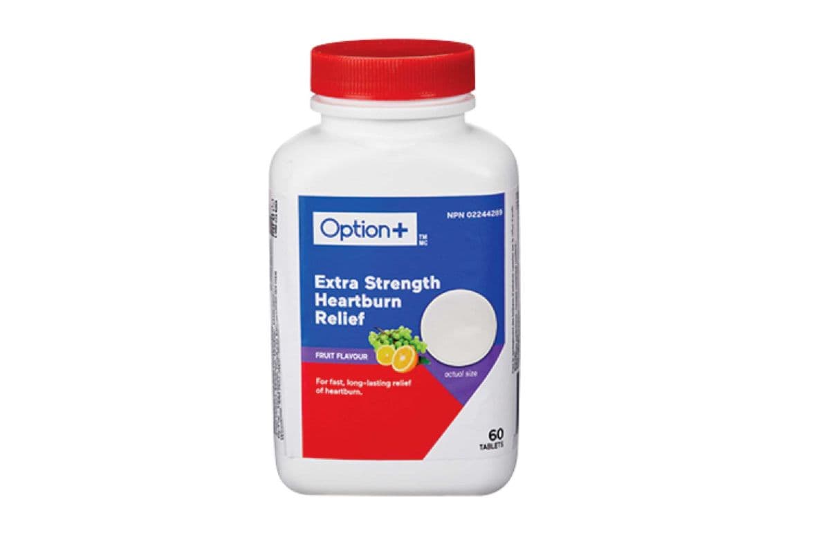 OPTION+ EXTRA STRENGTH HEARTBURN RELIEF TABLETS 60 PACK (60 TABLETS)
