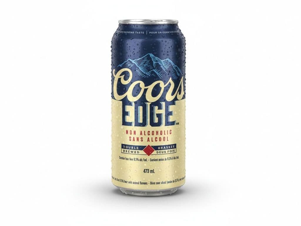 Coors - Edge Non Alcoholic Beer, Individual 473ml beer can (0.5% ABV)