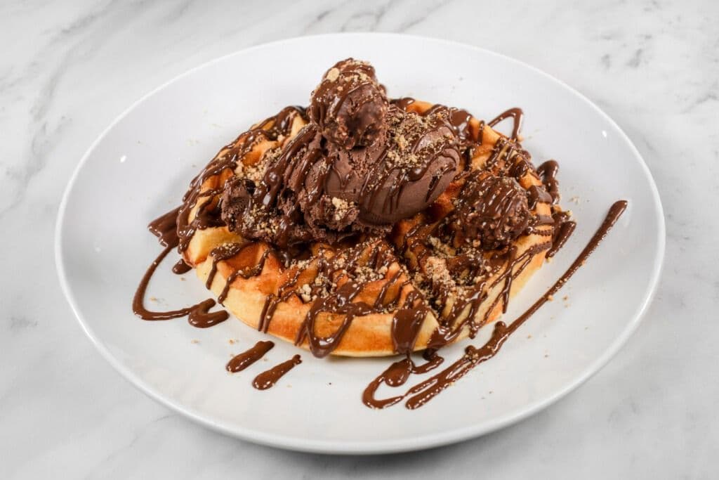 Waffles and Ice Cream