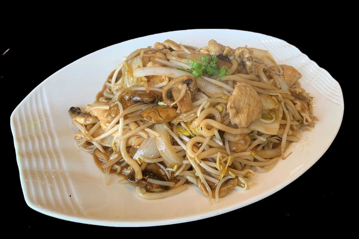 57. Fried Udon Noodles with Chicken