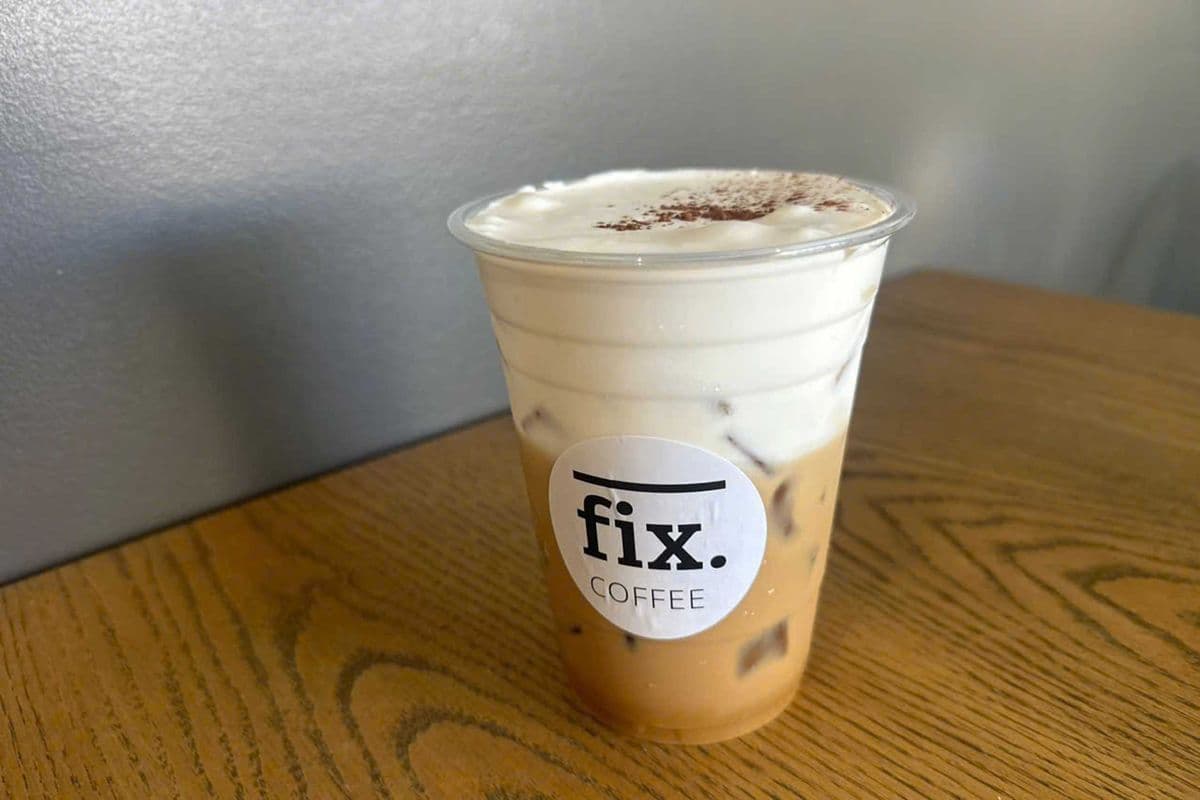 Salted Cold Foam Iced coffee