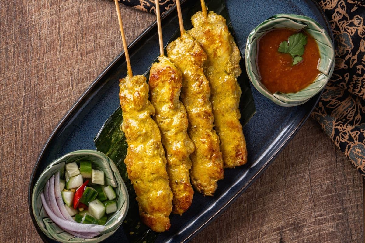 A3 Satay de Poulet (4mcx) | Chicken Satay (4pcs)