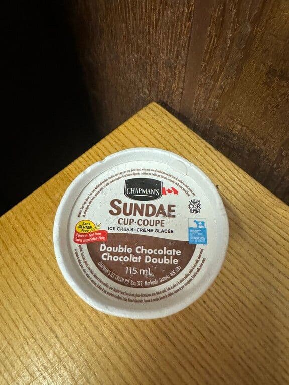 DOUBLE CHOCOLATE ICE CREAM CUP