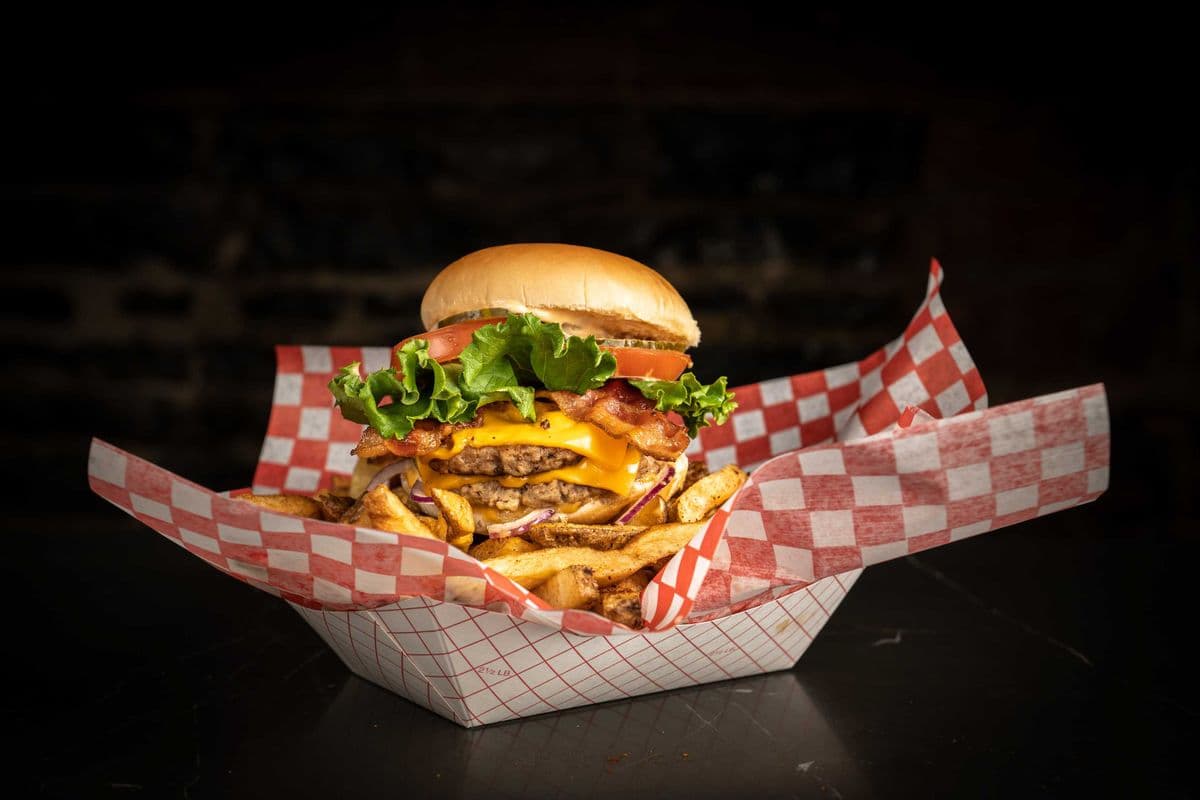 Double Burger au fromage et bacon / Double Cheeseburger Bacon