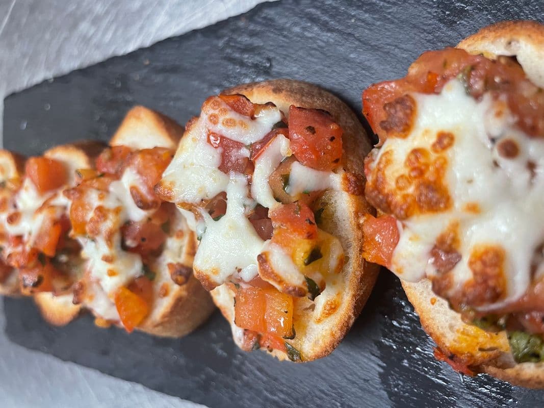 Tomato Bruschetta with Cheese
