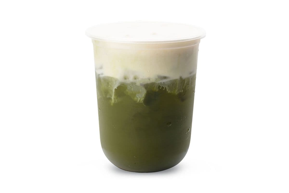 Cheese Milk Foam with Matcha