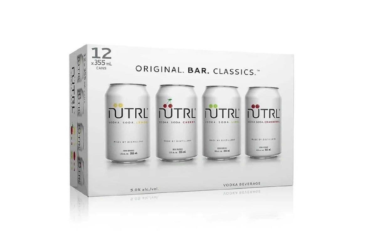 Nutrl Bar Classic Mixer 12 Cans (12 x 355ml)
