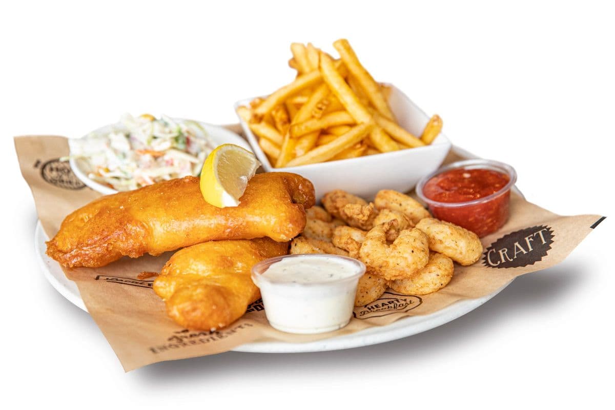 Deluxe Style Fish & Shrimp Platter