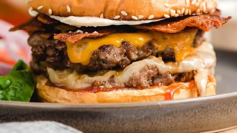 Double bacon cheeseburger