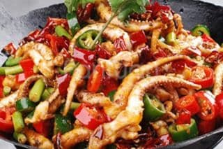 麻辣香锅鱿鱼须 Spicy Squid Tentacles Dry Pot (L)