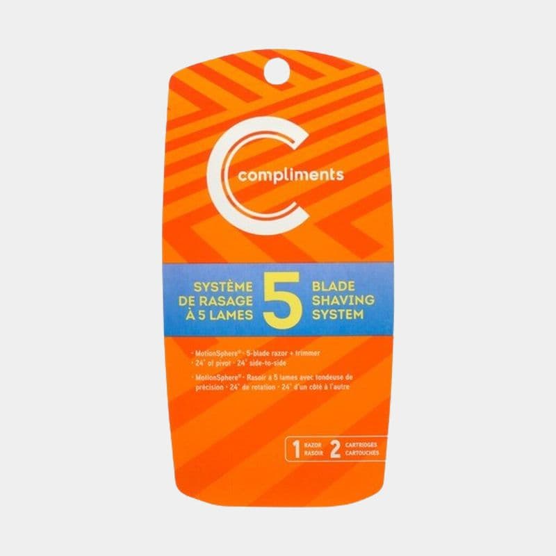 Compliments 5 Blade Shaving System 1EA