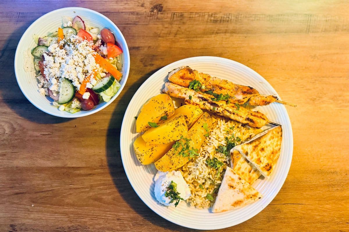 Chicken Breast Souvlaki Dinner