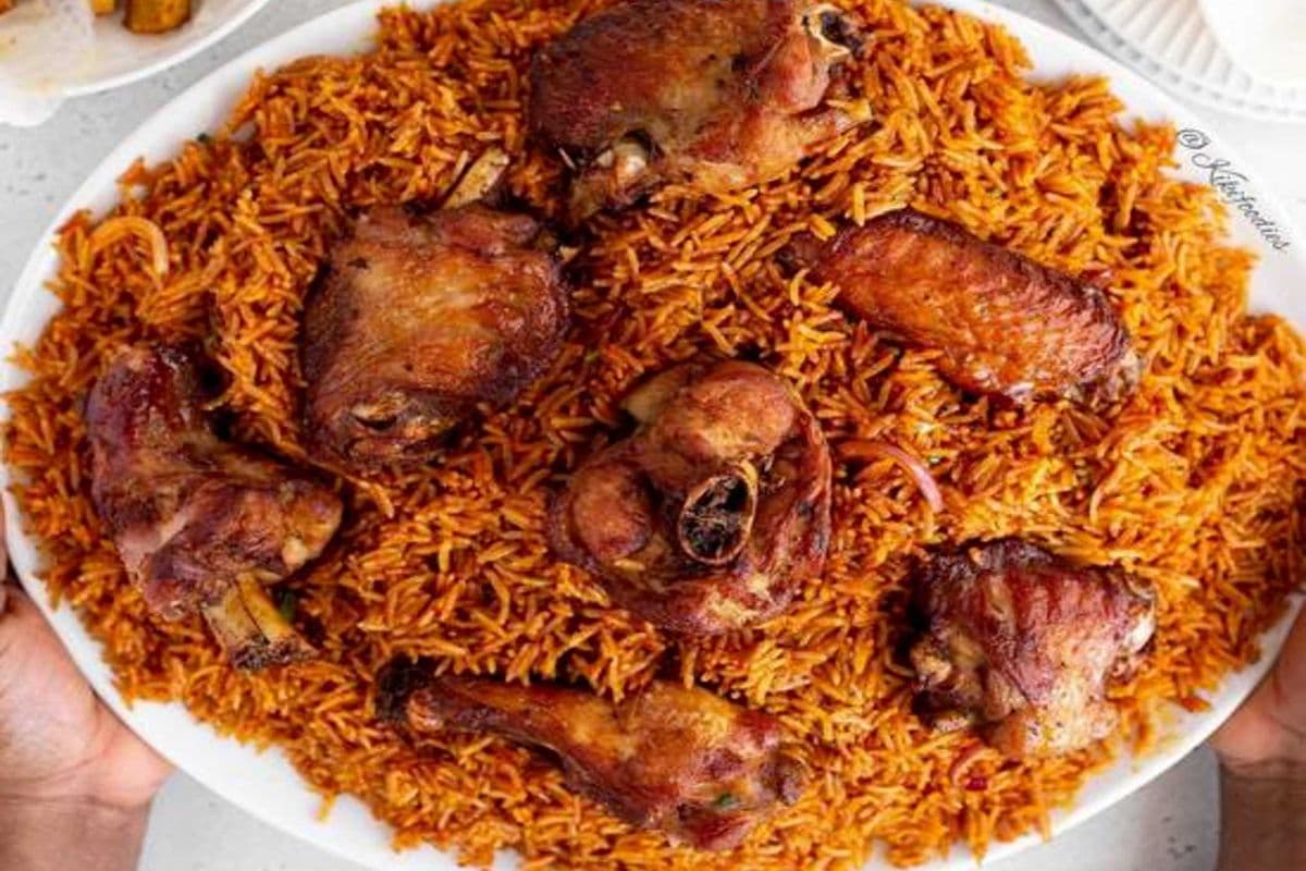 Baked Turkey with Smoky Jollof Rice