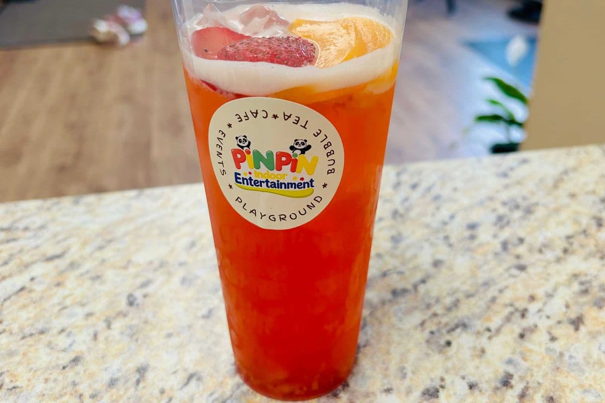 Peach Strawberry Fruit Tea
