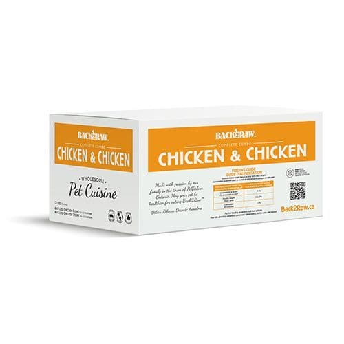 Back2Raw Complete Chicken Recipe & Chicken Blend Frozen Dog Food 12lb