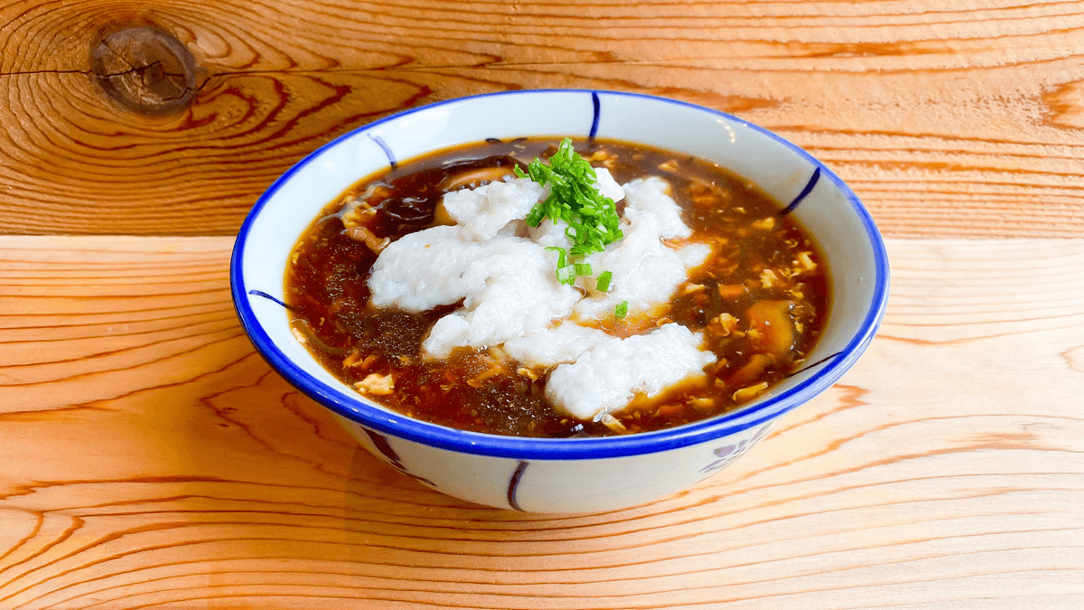 HK Style Fake Shark fin soup with fish mesh 街邊魚肉碗仔翅