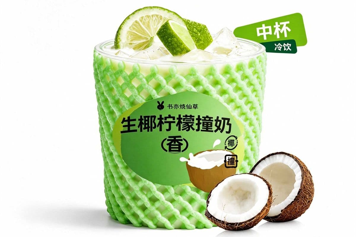 Raw Coconut Milk Tea (500ml) / 生椰柠檬撞奶 (500ml)
