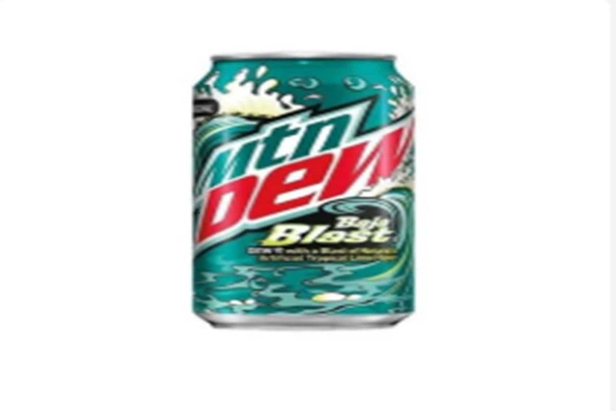 Mtn dew baja blast tropical lime (355ml) (170 Cal)